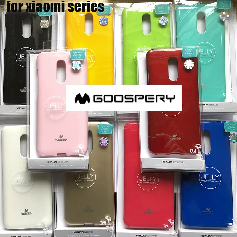 

GOOSPERY Pearl Jelly TPU Case Cover For Xiaomi Redmi 5 Plus Note 5 2 3 4 4X 3S Mi Mix 2 MAX 5S Plus Mi 5 Mi 6 MI A1 5X MAX