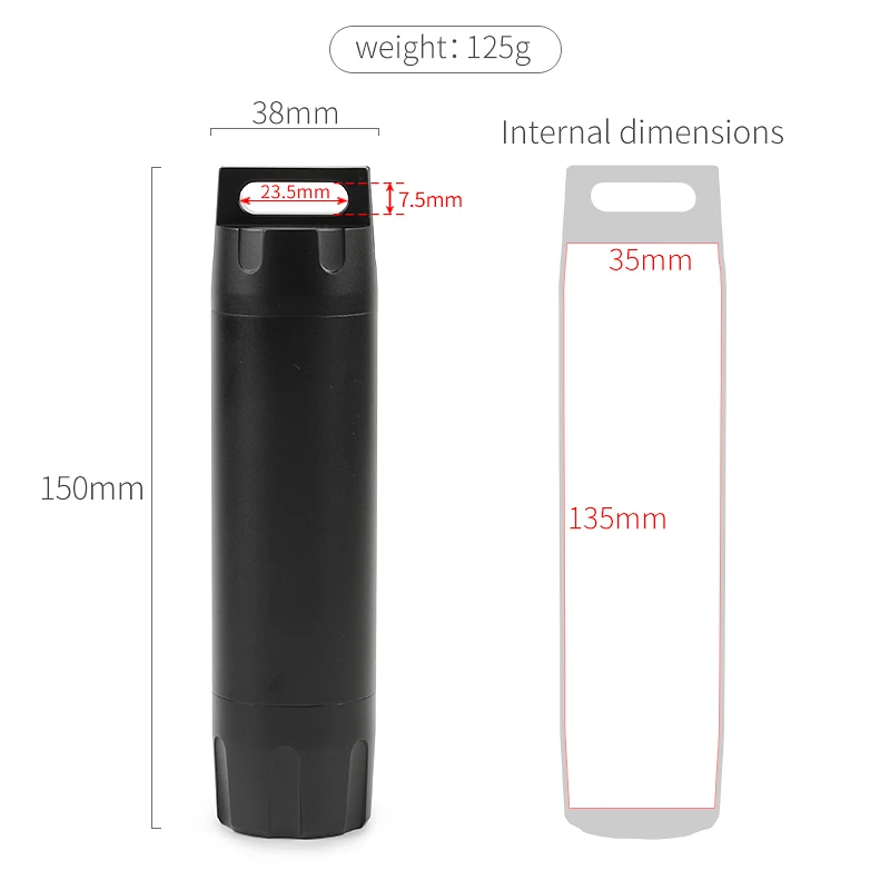 Large Size Aluminum Waterproof Canister