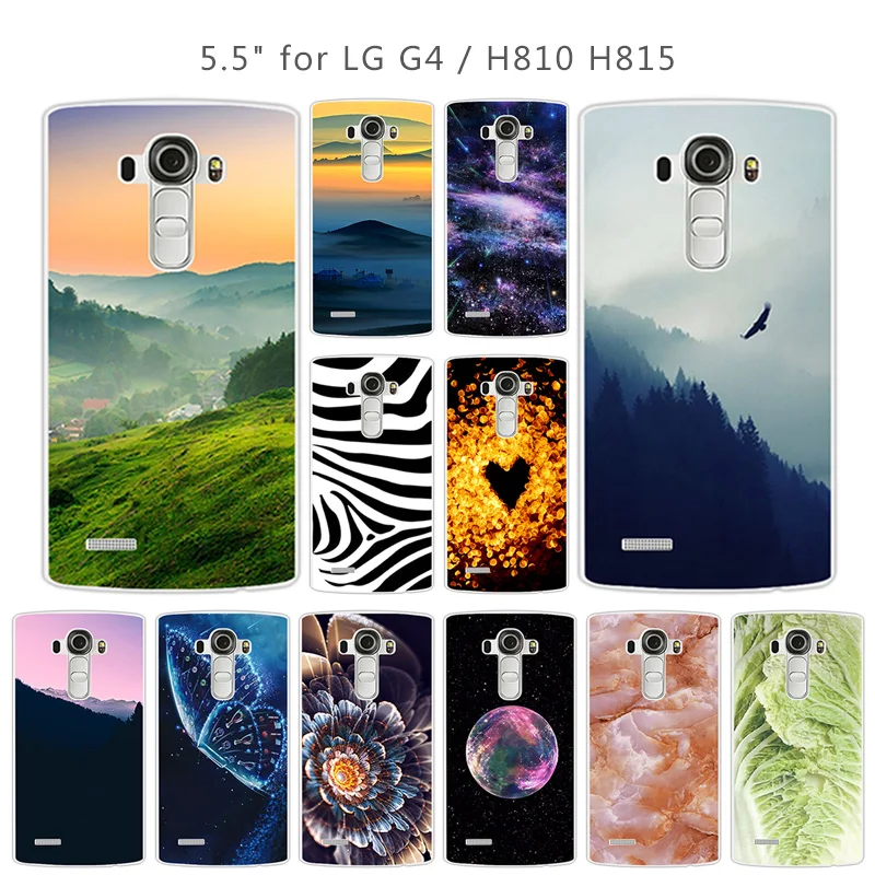 Силиконовый чехол для LG G4 5 дюймов H818 H810 H815 чехлы телефонов прозрачный из ТПУ Scenic