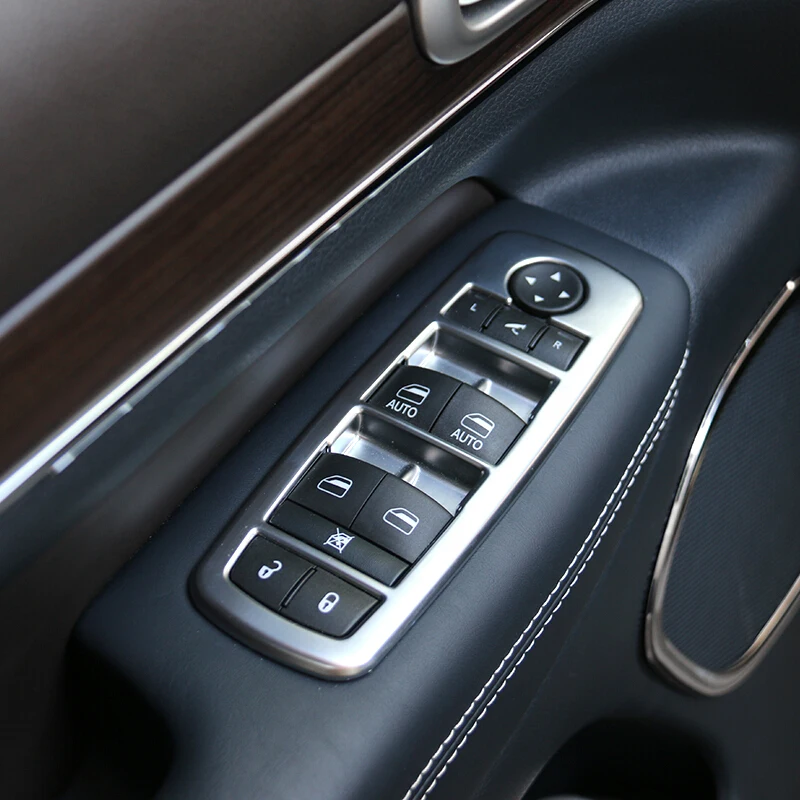 Для Dodge Durango ABS Хромированная для дверей окон стеклянная подъемная крышка переключателя отделка автомобильный стиль Аксессуары Fit LHD