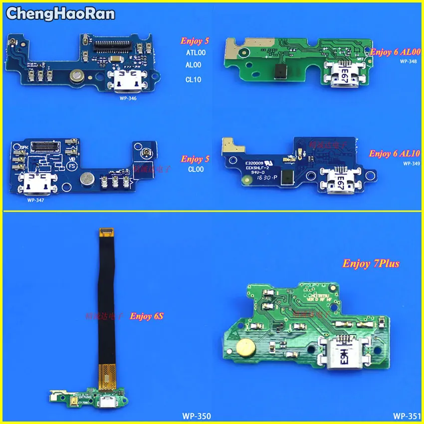 

ChengHaoRan Micro USB Charger Port Dock Connector Flex Cable with Microphone for Huawei Enjoy 5 CL00 CL10 6 AL00 AL10 6S 7Plus