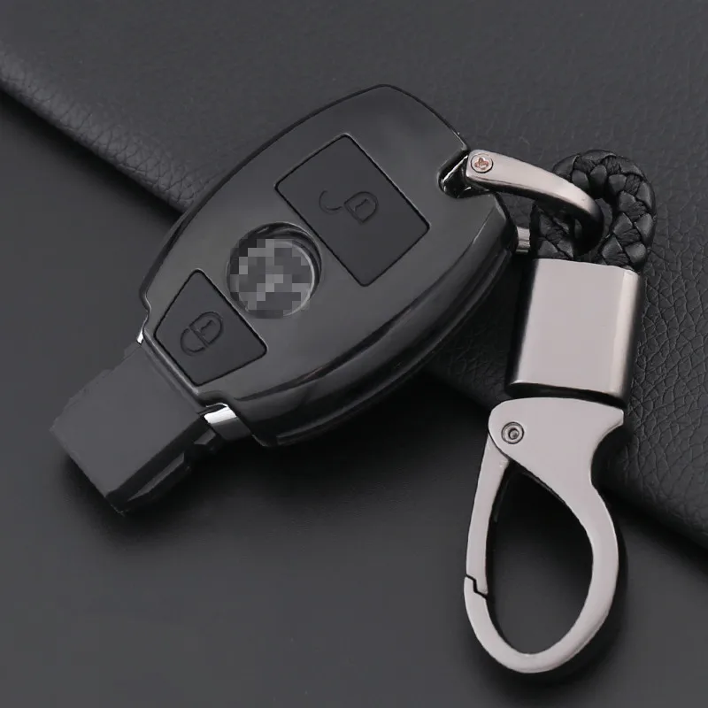 Чехол сумка для ключей из углеродного волокна держатель Mercedes Benz AMG W203 W210 W211 W124 W202