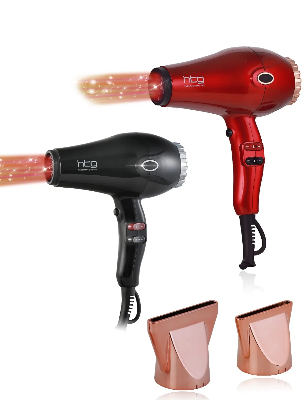 Профессиональный фен для волос HTG 2300 Вт ионно ионная и infrared сверхмощный