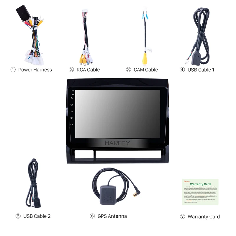 Cheap Harfey Autoradio Car Android 8.1 HD GPS Player 9" Stereo for TOYOTA TACOMA/HILUX (America Version) 2005-2013 Left Hand Driving 2 Cheap Harfey Autoradio Car Android 8.1 HD GPS Player 9" Stereo for TOYOTA TACOMA/HILUX (America Version) 2005-2013 Left Hand Driving 2