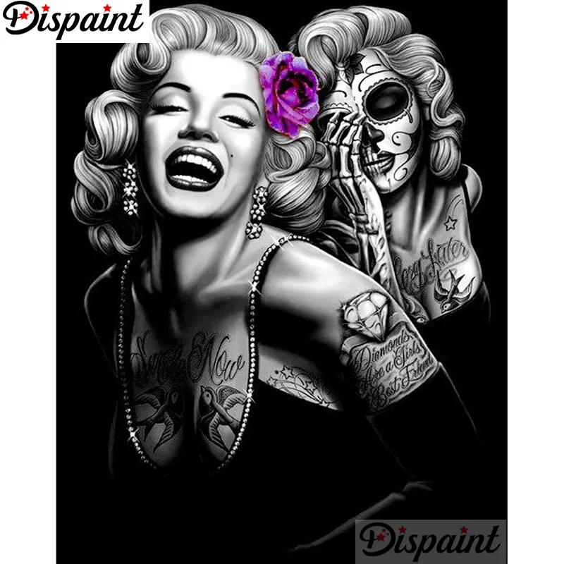 

Dispaint Full Square/Round Drill 5D DIY Diamond Painting "Jealous woman" Embroidery Cross Stitch 3D Home Decor A10868