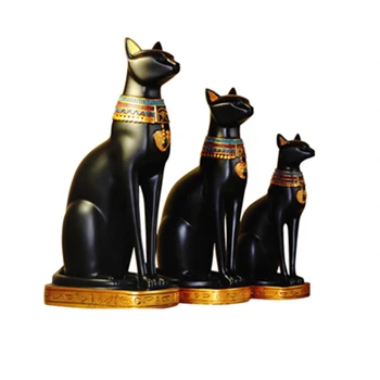 

Exotic Egyptian Cat Ornaments Home Decor Gifts Home Decoration Accessories Home Crafts Figurines Miniatures