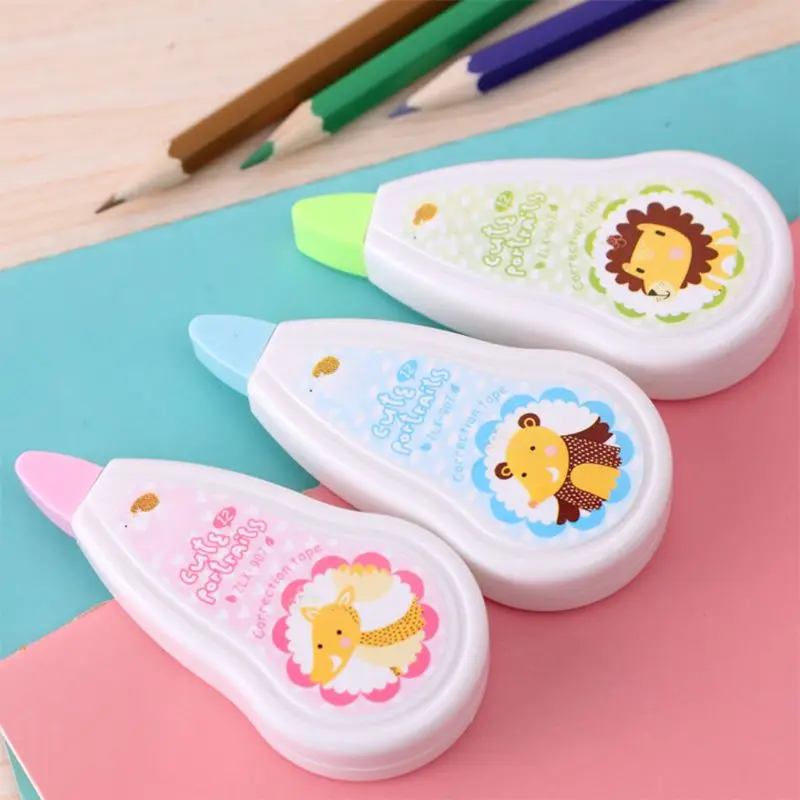 

Cute Cartoon Animal Push Correction Tape Office School Students Writing Stationery