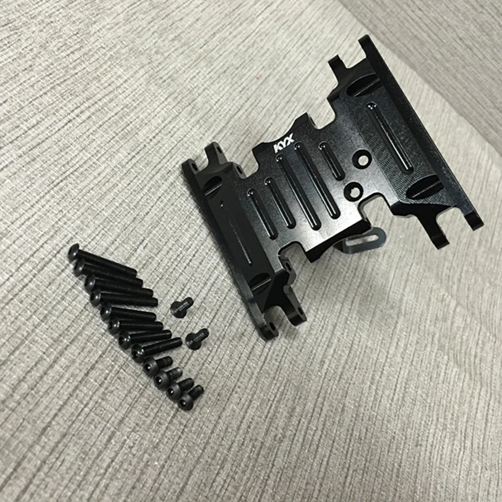 Rc car aluminum alloy chassis of middle hydraulic transmission box assembly for 1/10 scale axial scx10 II jeep ax90046 toy truck