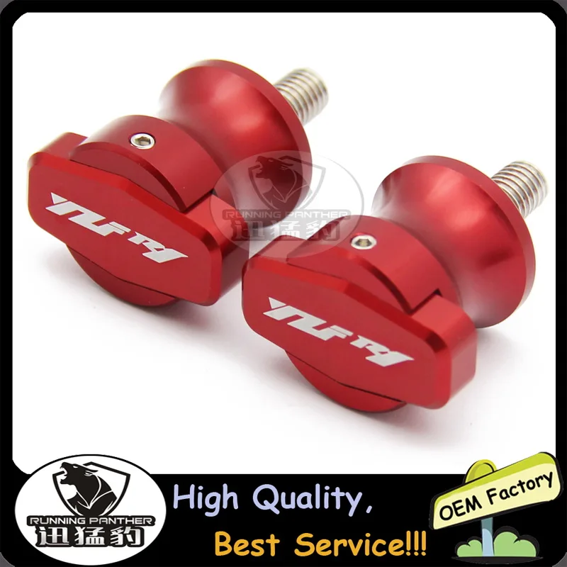 

M6 Stand Screws 6mm Motorcycle Swingarm Sliders Spools For Yamaha YZF R1 YZFR1 1998-2015 2006 2007 2008 2010 2011 2012 2013 2014