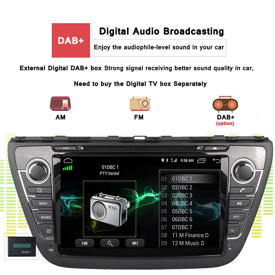 Top 8 Inch 1024*600 4GB RAM Octa Core Android 9.0 Car DVD GPS For Suzuki SX4 S Cross 2013 2014 2015 2016 2017 With 3/4G WiFi 2din 4 Top 8 Inch 1024*600 4GB RAM Octa Core Android 9.0 Car DVD GPS For Suzuki SX4 S Cross 2013 2014 2015 2016 2017 With 3/4G WiFi 2din 4