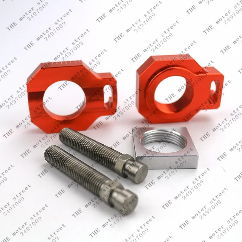 good quality Rear axle Slider blocks Spindle Chain Adjuster for KTM SX SXF XCF 450 125 250 380 Dirt Pit Bike Motorcycle Motocro |