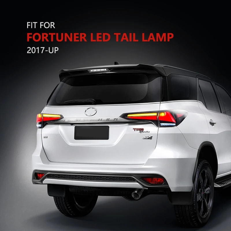 Задний блок освещения для Toyota Fortuner 2017 2018 левый и правый с светодиодный DRL ходовой