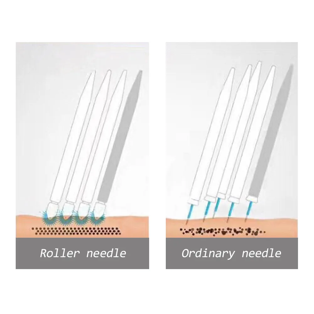 5 шт. микро иглы ролик с 1 микро иглы ручка Одноразовые татуировки бровей лезвия Lamina Agulha Sobrancelha Tebori туман