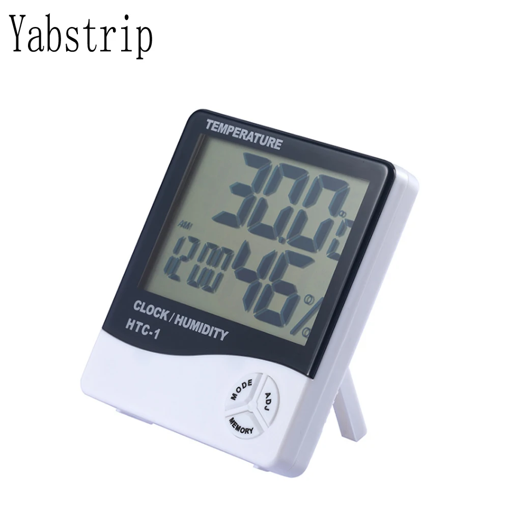 Yabstrip монитор влажности с комнатным термометром цифровой гигрометр и индикатор влажности для светодиодных растений светильник для выращивания