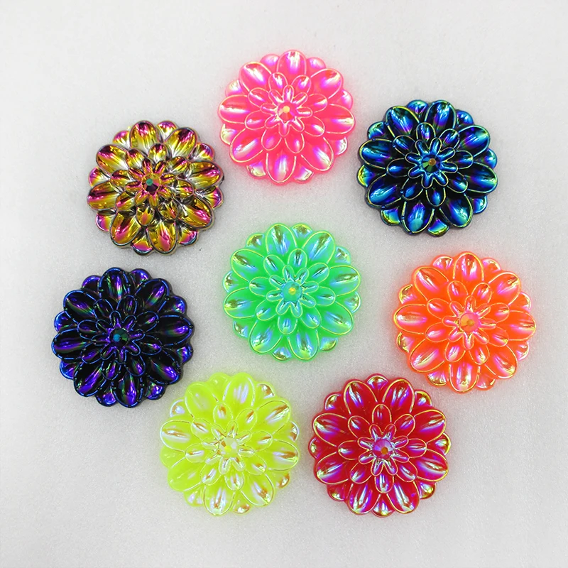 

David accessories Acrylic flower 3D resin bead bows,DIY hair bows accessories Decorations wedding,25Yc2581