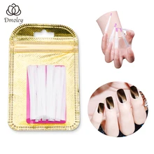 Профессиональные Fibernails стекловолокно для наращивания ногтей Акриловые наконечники маникюрный салон набор инструментов из 10 шт. наконечники для ногтей зажимы