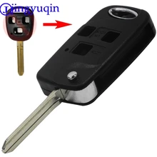 jingyuqin3 Buttons Remote Flid Folding Key Fob Case Styling Cover For Toyota FJ/Land Cruiser Camry TOY43 no Logo