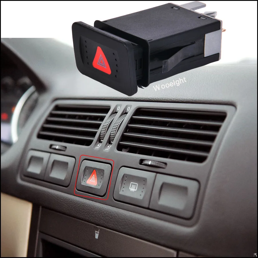 

1Pc 1J0 953 235 C Car Hazard Warning Flash Switch Emergency Light Switch for VW Jetta 4 Bora Golf MK4 1J0 953 235C 1J0953235C