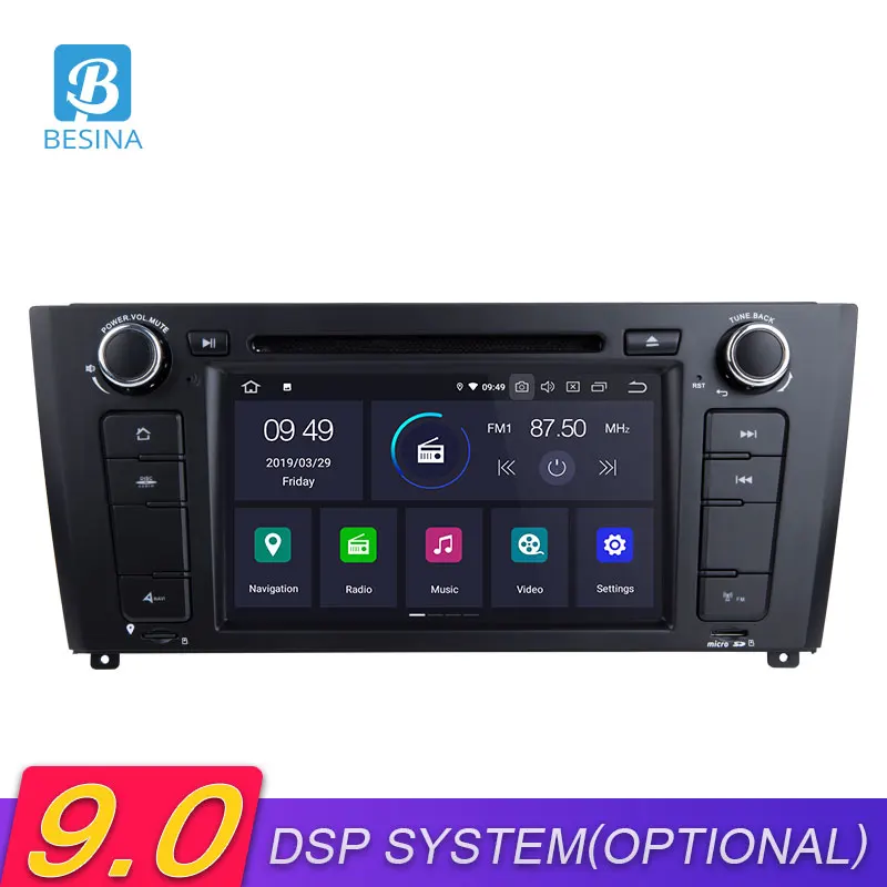 

Besina 1 Din Android 9.0 Car DVD Player For BMW 1 Series E81/E82/E88 2004-2011 GPS Navigation Wifi Multimedia Car Radio