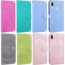 Fundas tipo billetera de girasol para teléfono Xiaomi 8 Lite A2 Lite Redmi Note 7 6 Pro 6A Marco de libro soporte Coque PU fundas de cuero E22F