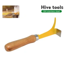 Бренд желтый из нержавеющей стали с деревянной ручкой Инструмент улья подходит для пчеловодства инструмент скребок оборудование принадлежности соты Садоводство
