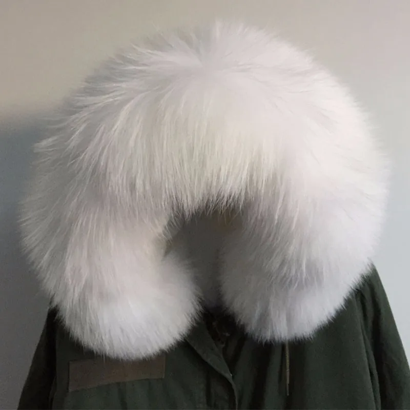 Clearance New Collection Long version White pure color Faux fur liner Jacket Raccoon fur White big size Collar Winter Jacket 19 Clearance New Collection Long version White pure color Faux fur liner Jacket Raccoon fur White big size Collar Winter Jacket 19