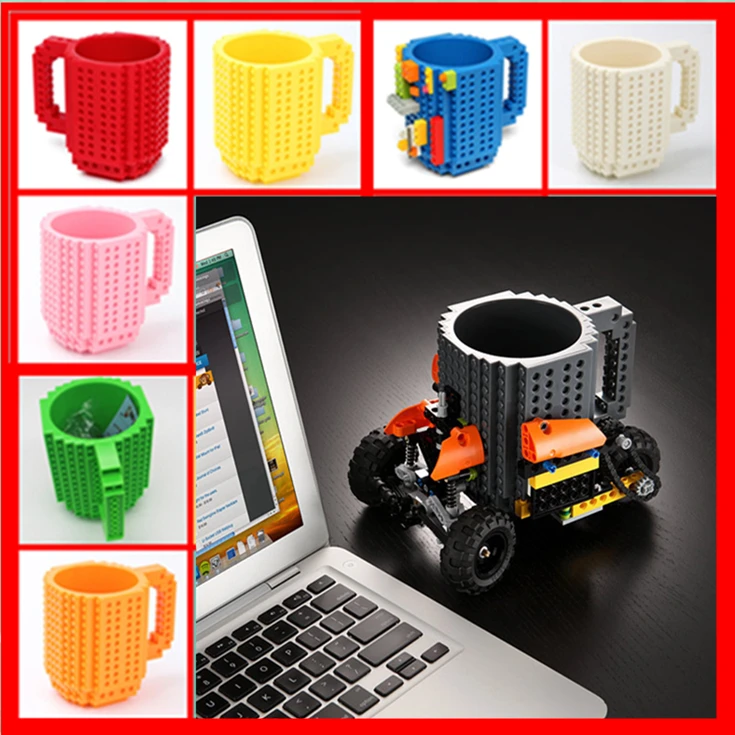 Lego Cup Build On кирпич лего кружка Тип строительные блоки кофейная чашка головоломка