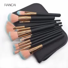 12pcs Makeup Brushes Set Fan Loose Powder Foundation Contour Blush Eyebrow Brush Pincel Maquiagem with High Quality Leather Case цена 12pcs Makeup Brushes Set Fan Loose Powder Foundation Contour Blush Eyebrow Brush Pincel Maquiagem with High Quality Leather Case цены онлайн