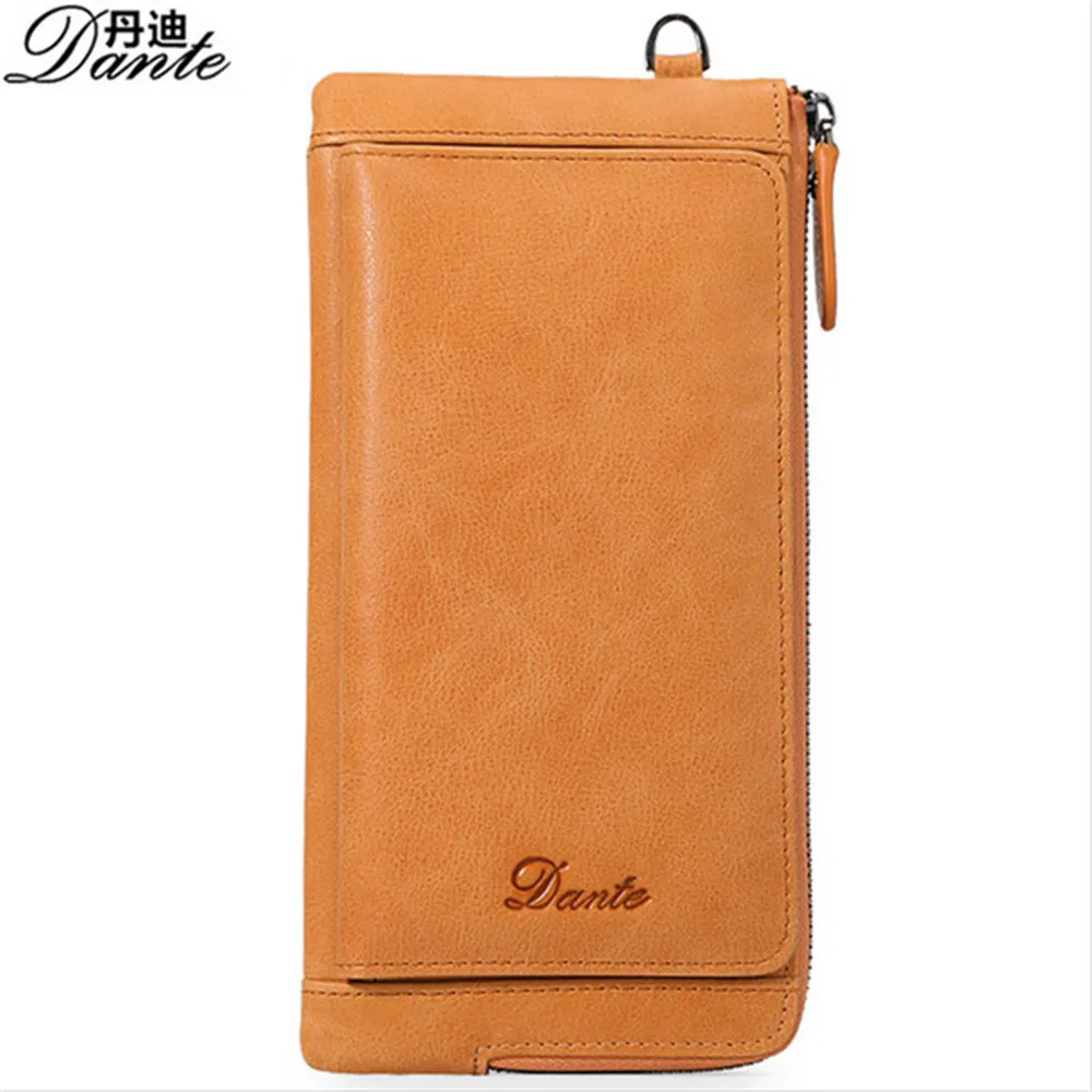 

New Arrival Men Wallets Long Leather Brand Big Capacity Purse Genuine Cowhide leather Man Day Clutches Bag 1086-5