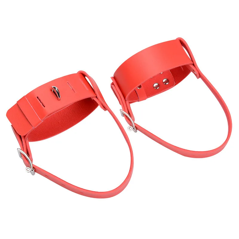 Restrição de Salto Alto Tiras de Couro para Tornozelo BDSM