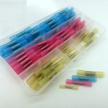 200個防水熱収縮バットコネクタ絶縁圧着端子電気電線ケーブル圧着コネクタ