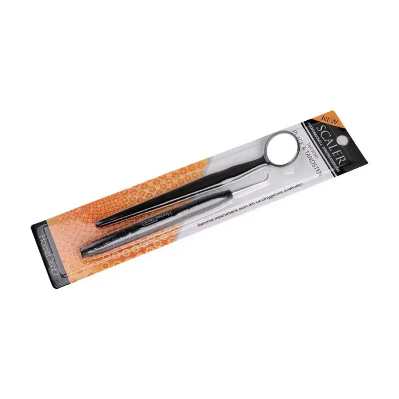 

European Design Teeth Whitening Dental Kit Mirror Cleaning Tool Engineer Plastic Scraper with Mirror Oral Hygiene Kit
