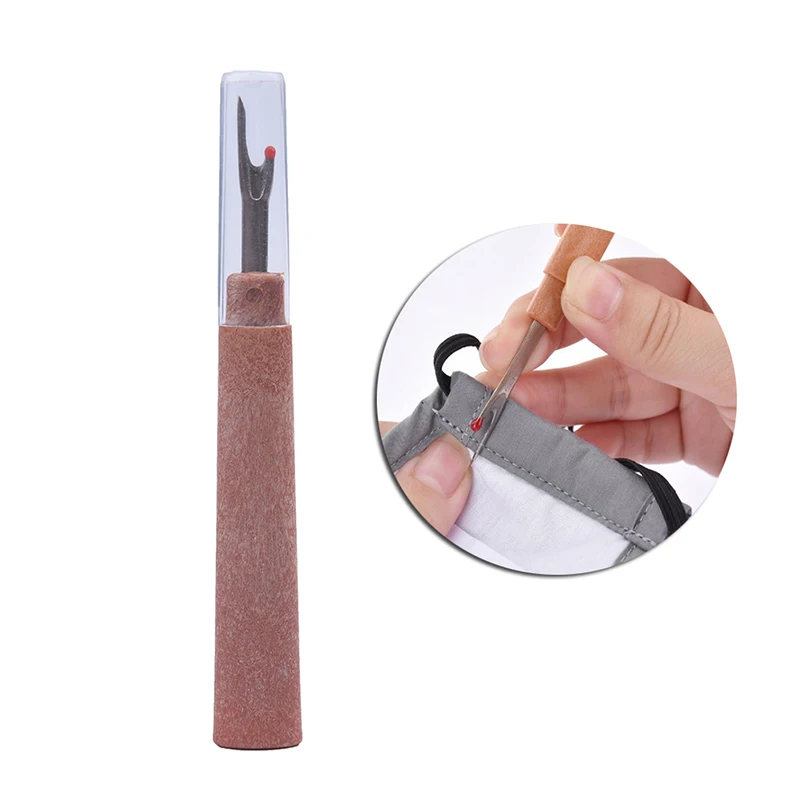 1PCS Wooden Handle Seam Ripper Stitch Ripper Thread Cutter Great Packed