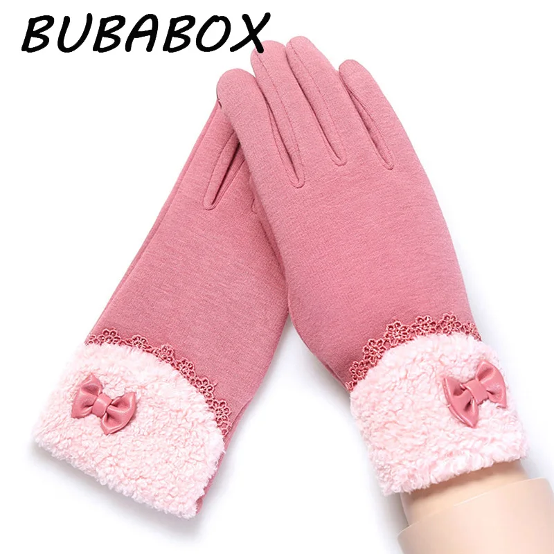 Buy Womens Touch Screen Gloves Winter Ladies Lace Warm