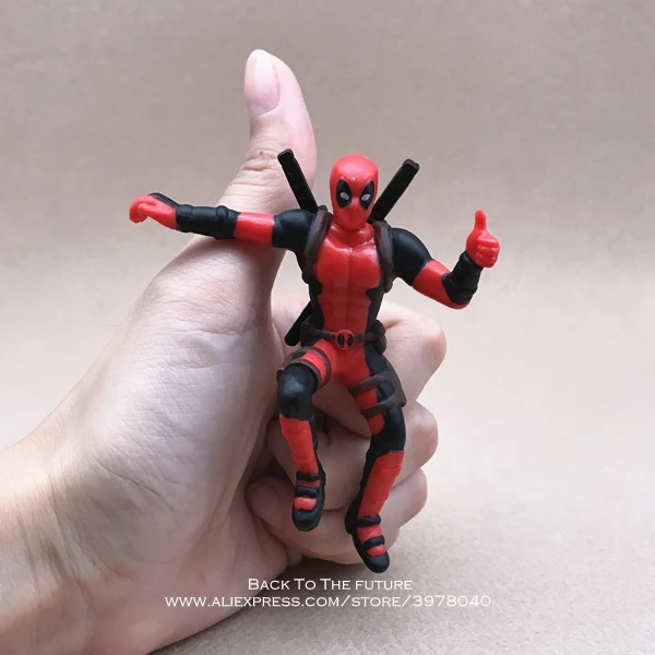 Deadpool 2-6 Дисней Marvel X-men Дэдпул 2 фигурка Сидящая Модель осанки аниме мини кукла украшение ПВХ Коллекция фигурка игрушки модель - Цвет: Deadpool 2-6
