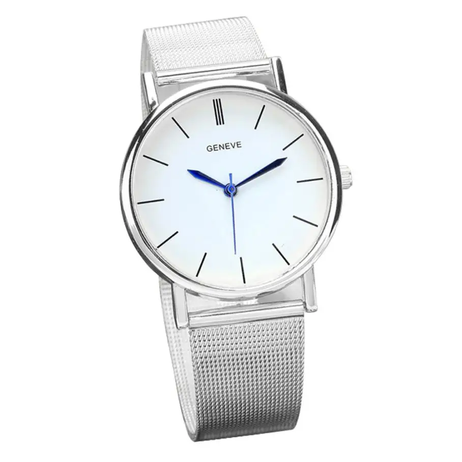 Geneve Women's Fashion Watch Stainless Steel Band Geneva Quartz Wrist