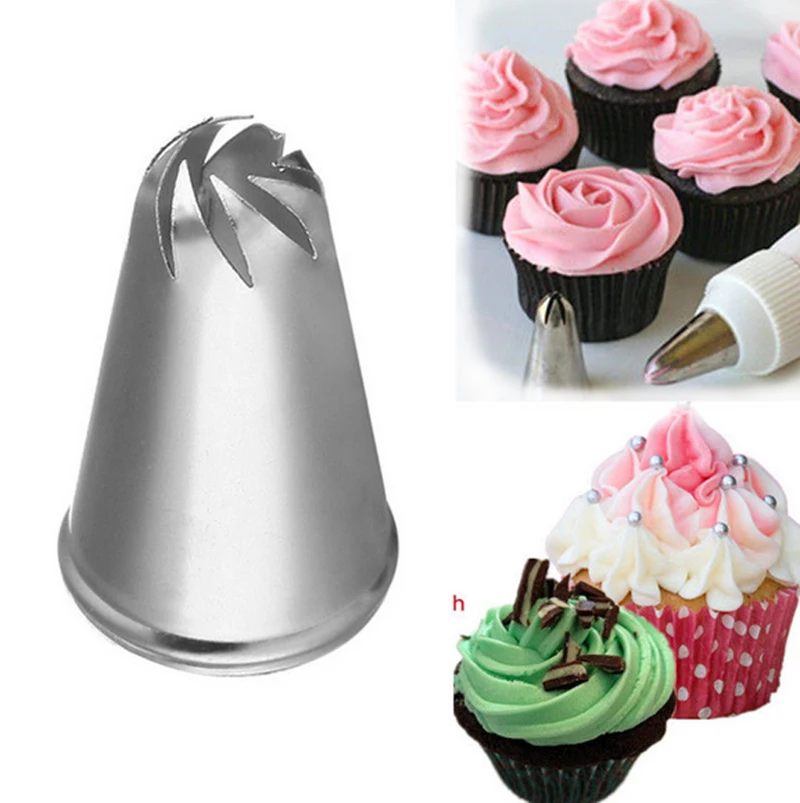 

DIY Stainless Steel Spiral Icing Piping Cream Cake Nozzles Cupcake Pastry Fondant Craft Decorating Tool S