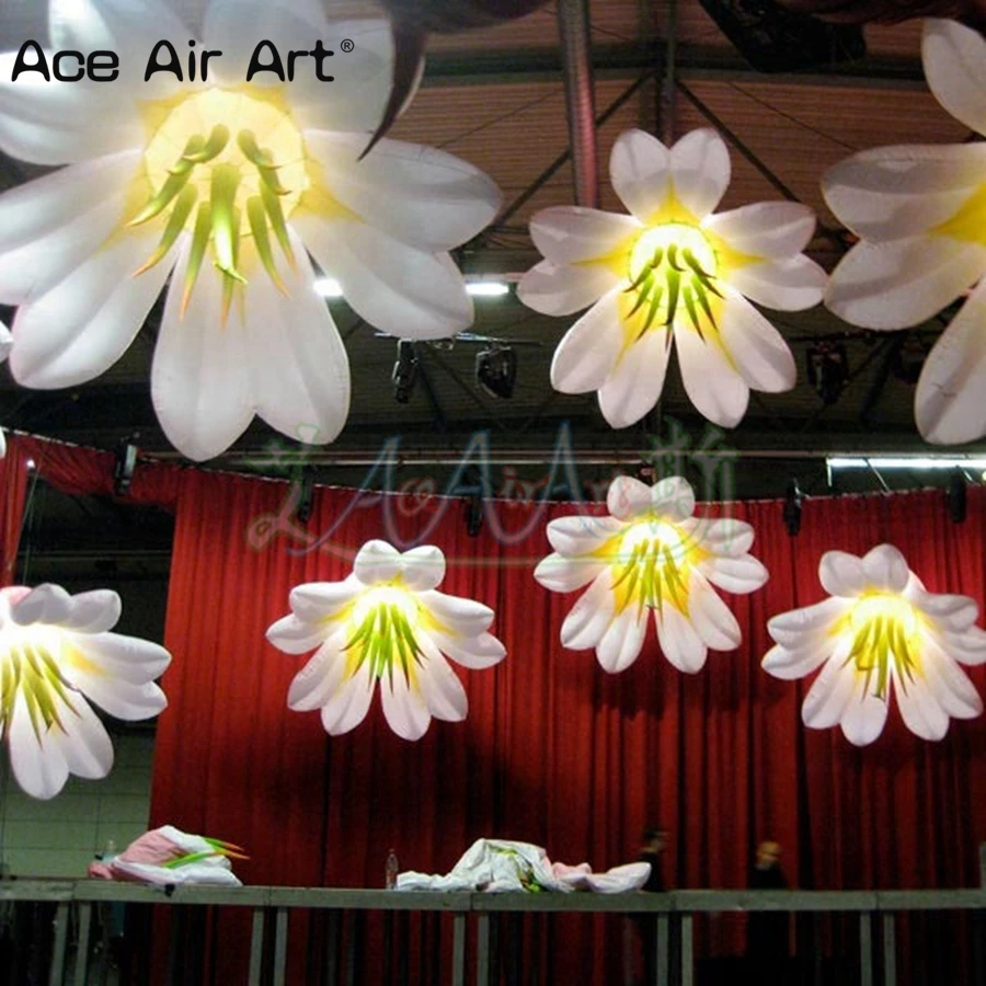 Color-changing-LED-giant-inflatable-flower-decoration__