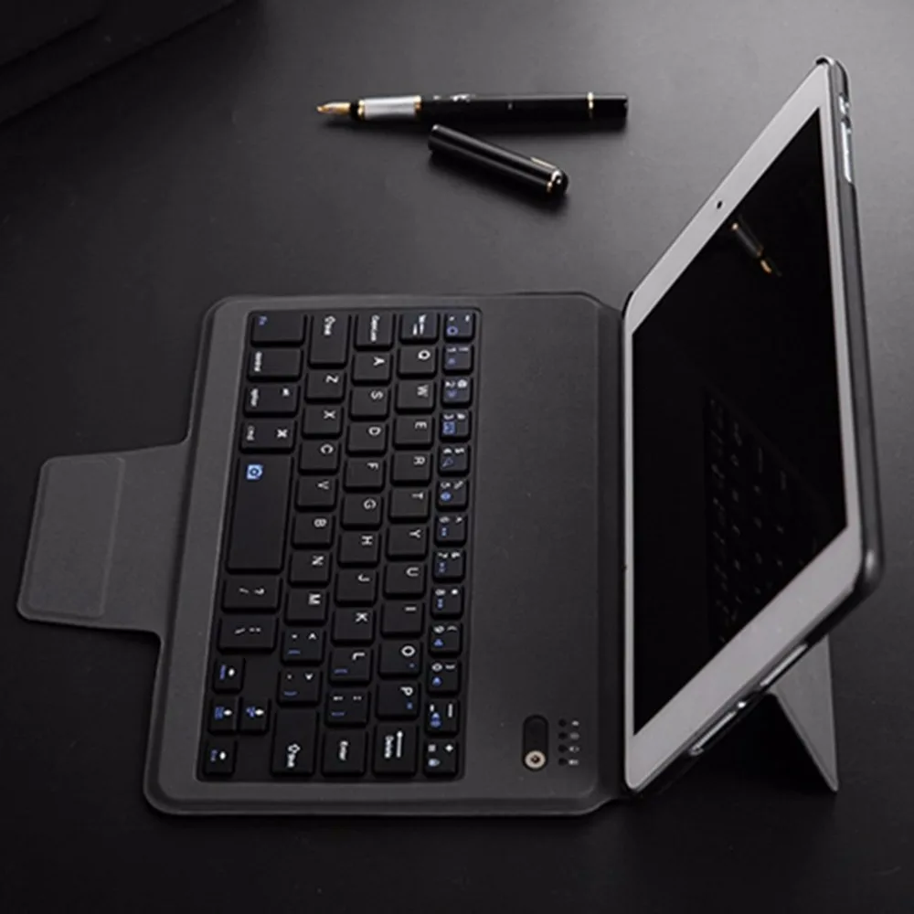 

Portable Wireless Bluetooth Keyboard PU Leather Protective Keyboard Case With Support Stand for iPad mini1/2/3
