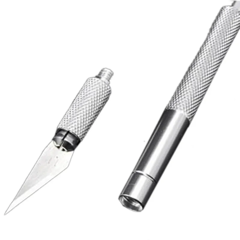 Buy 12pcs=2 set Metal Handle Hobby Knife/cutter knife