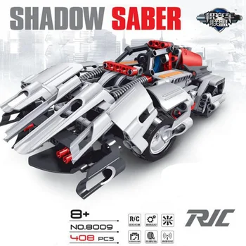 

Speed Remote radio control 4ch atuo shadow saber super sports car 2in1 building block model assemblage brick rc toy collection