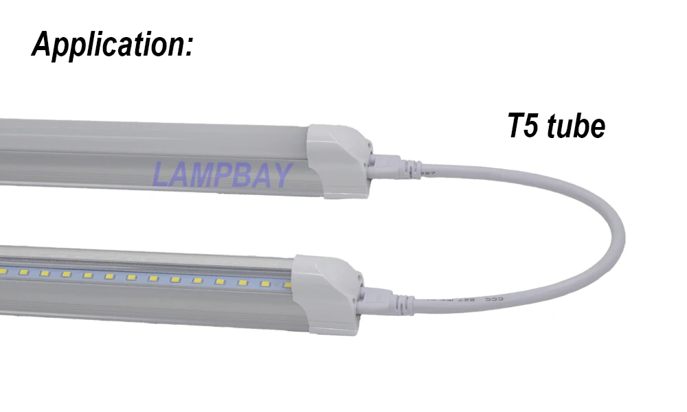 Best 4 200pcs T5 T8 Connecting Cable 30cm 50cm 100cm 150cm 200cm 3 pin socket Wire Connector for  LED Tube Light Integrated Fixture