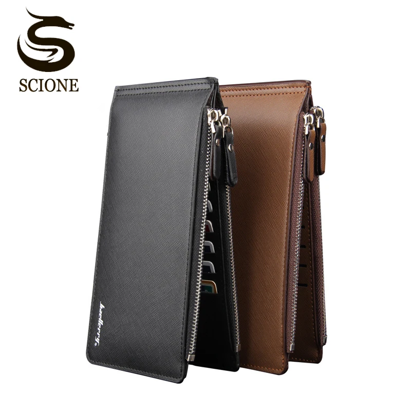 0 : Buy Fashion Men Wallet Pu Leather Pocket Clutch Long Wallet Coin Purse Designer ...