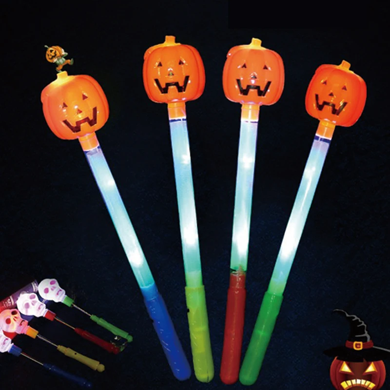 Party Supplies Light Pumpkin Stick Luminous Glow Stick Durable Colorful Celebration Halloween Tool Event Night LED Sticks 24pcs (3)