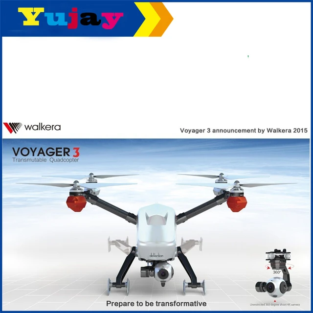 New WALKERA VOYAGER 3 w 4K HD Camera Drone Devention Transmutable