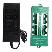 4 порта гигабитная мощность по Ethernet PoE+ автоматический переговорный инжектор с 48 Вольт 60 Вт Источник питания: AT-4-48v60w