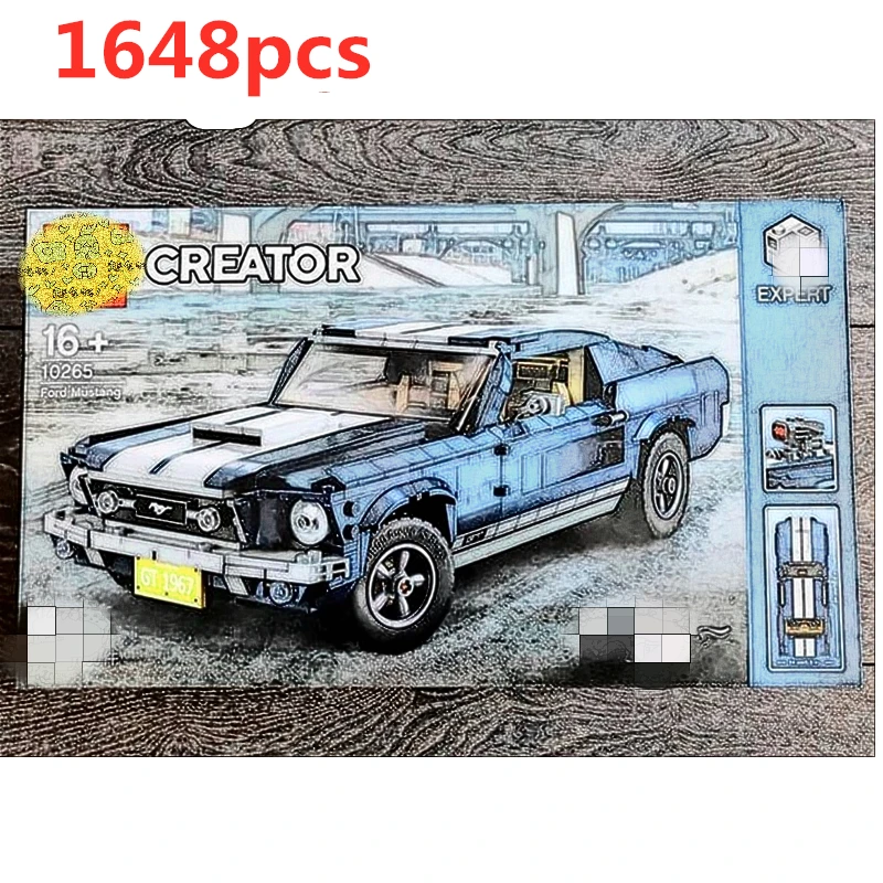 Newtoystechnic Classic 1967 Mustang GT строительные блоки для автомобилей, набор, Наборы кубиков, модель игрушки