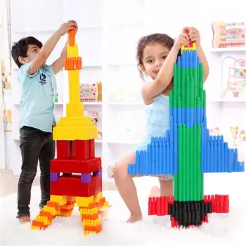 

None 132Pcs Bullet Shape Building Blocks Mtaching Educational Toy for Kids