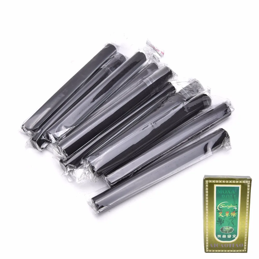 30 шт. черные традиционные бездымные палочки Moxa рулон 0,7 см* 12 см подтяжки поддерживает горячее предложение