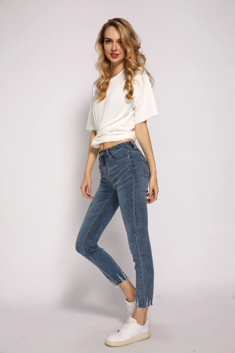 ME& SKI, джинсы для женщин, поцарапанные, рваные, узкие, высокая талия, узкие джинсы, бойфренд для женщин